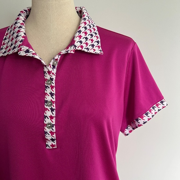 Izod - Pink Polo Short Sleeve Shirt - Picture 2 of 7